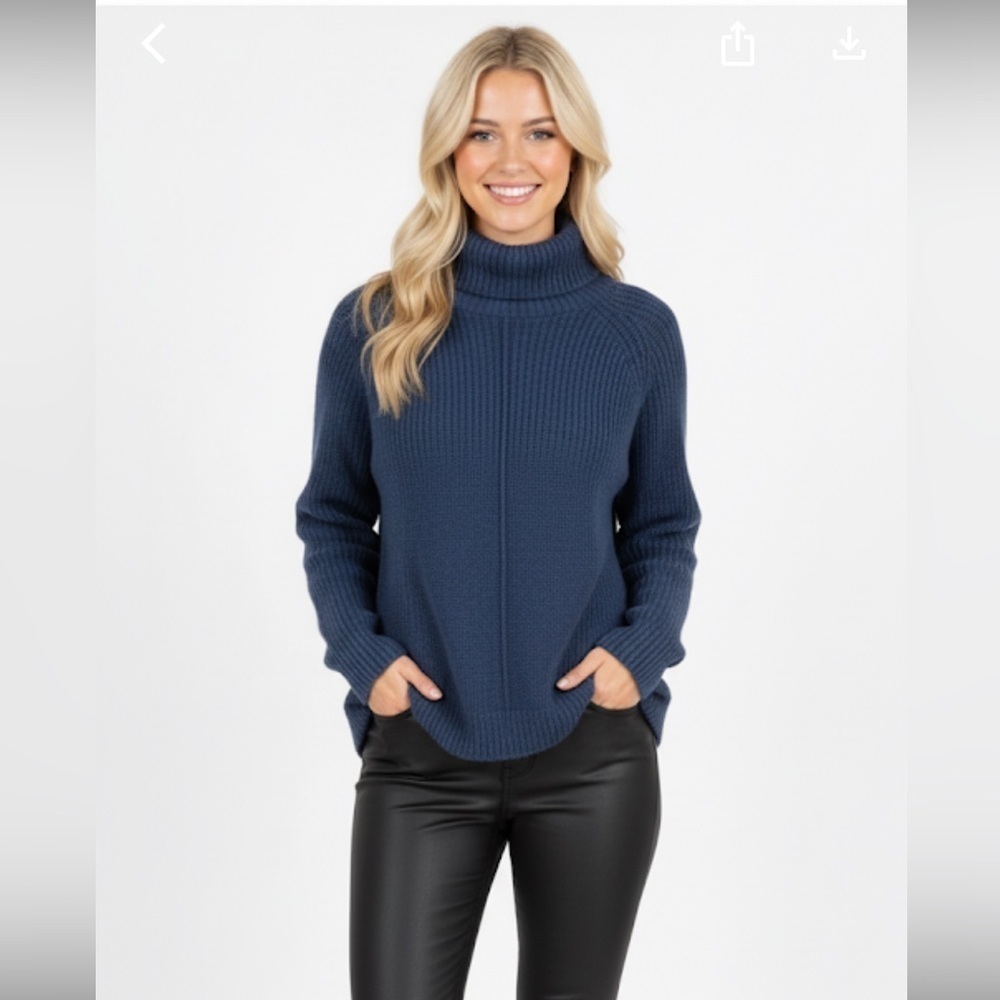 Time and Tru blue sweater